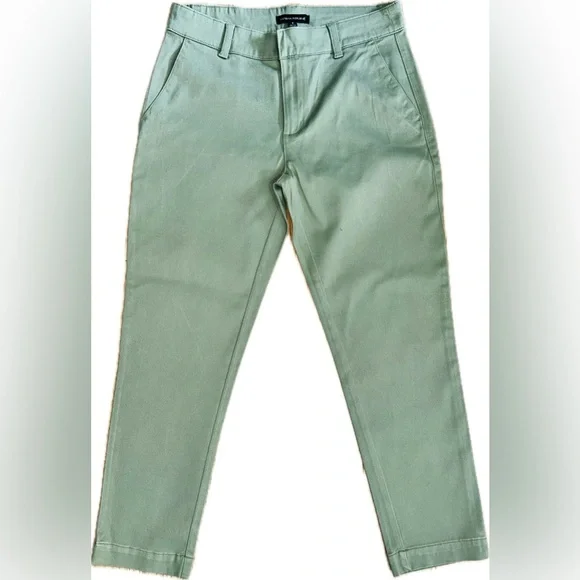 NWOT Banana Republic SZ 8 green straight khaki pants w/4 pockets, waist 32”-34” - Picture 1 of 4
